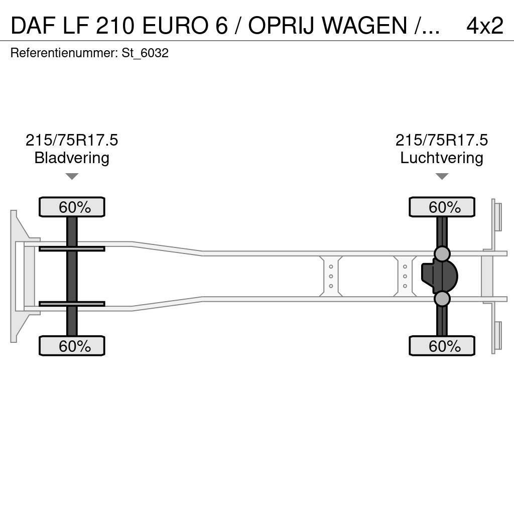 DAF LF 210 EURO 6 / OPRIJ WAGEN / MACHINE TRANSPORT Nákladní vozy na přepravu automobilů