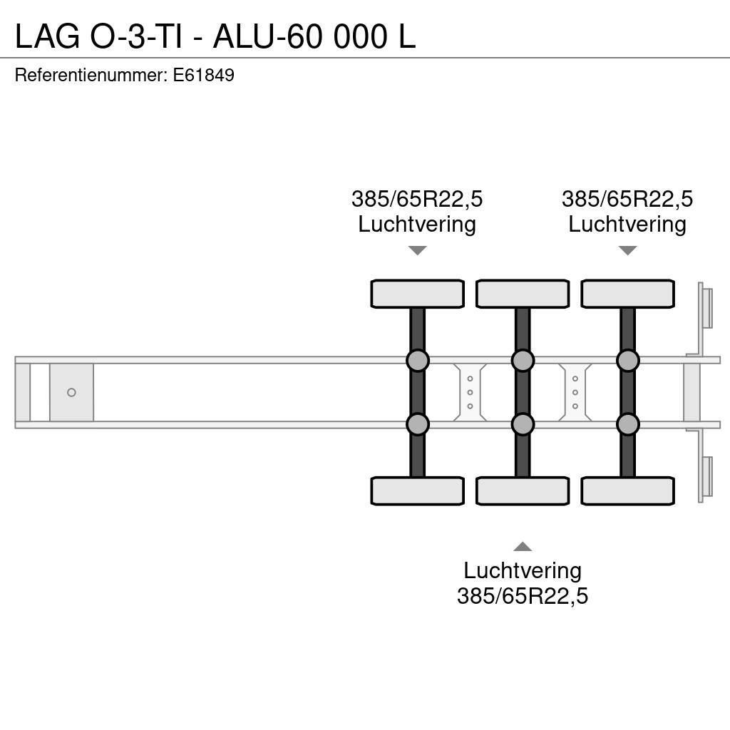 LAG O-3-TI - ALU-60 000 L Cisternové návěsy