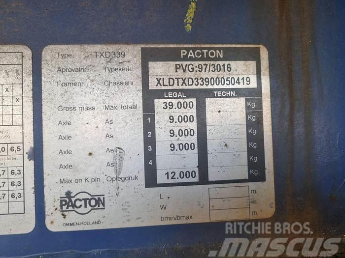 Pacton TXD 339 | Air suspension | BPW ECO P drum Valníkové návěsy/Návěsy se sklápěcími bočnicemi