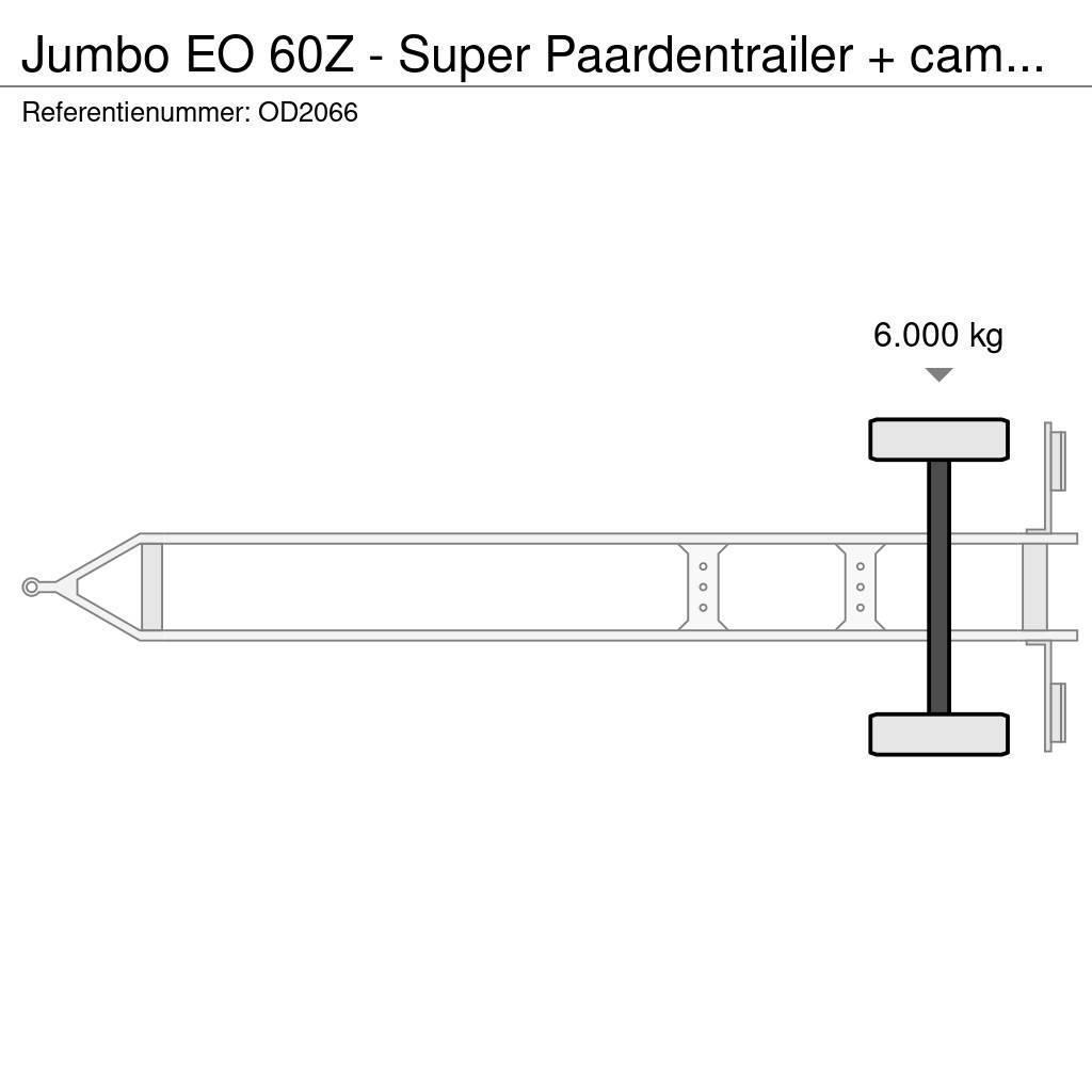 Jumbo EO 60Z - Super Paardentrailer + camper GEEN BTW! Přívěsy pro přepravu zvířat
