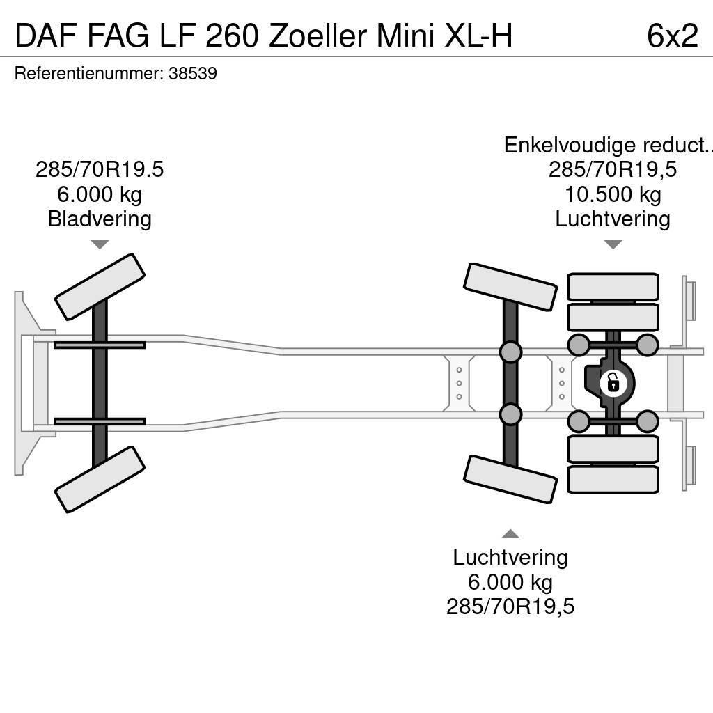 DAF FAG LF 260 Zoeller Mini XL-H Popelářské vozy