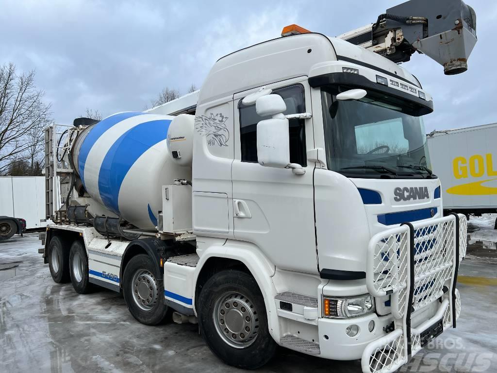 Scania G490LB8X4HNB EURO6, 8m*+HYDRAULIC PIPE 16.5m Domíchávače betonu