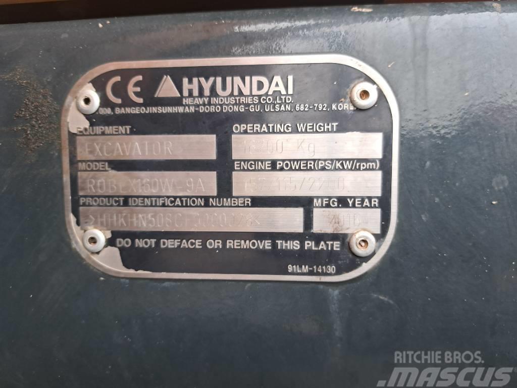 Hyundai R160W-9A Kolová rýpadla