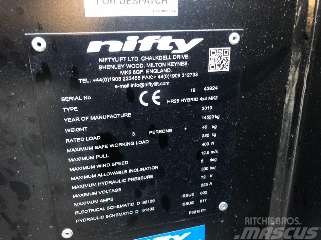 Niftylift HR28 Hybrid 4x4 MK2 Kloubové plošiny