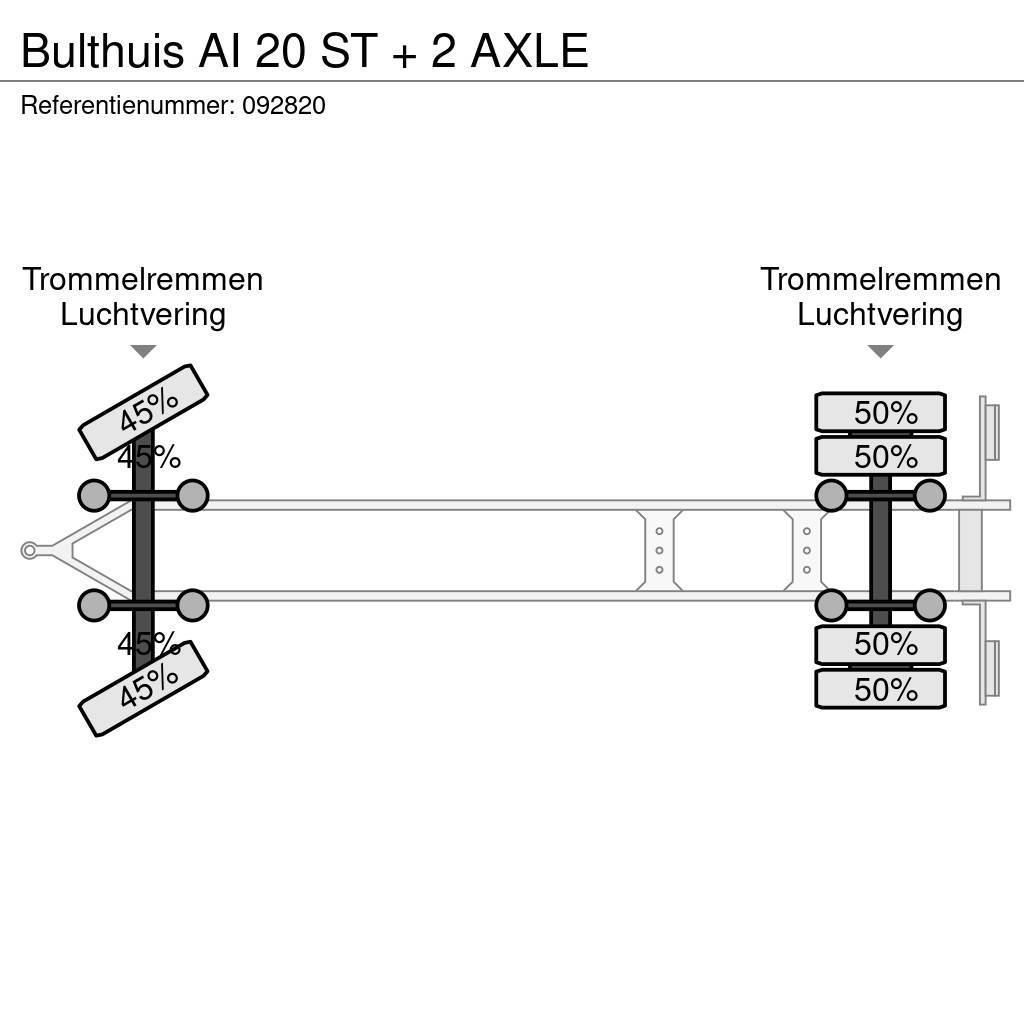 Bulthuis AI 20 ST + 2 AXLE Kontejnerové přívěsy