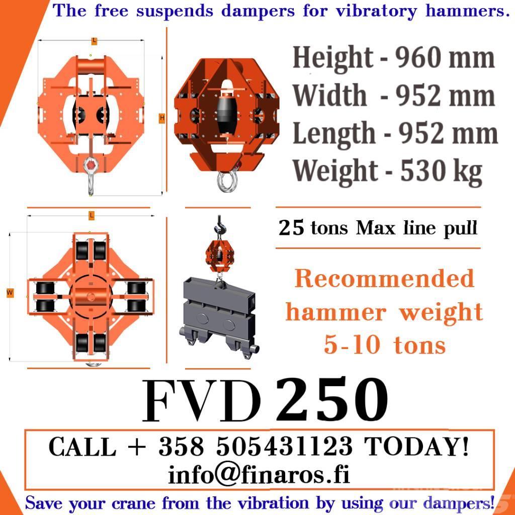  Vibration Damper FVD250 Hydraulická beranidla na zatloukání pilotů