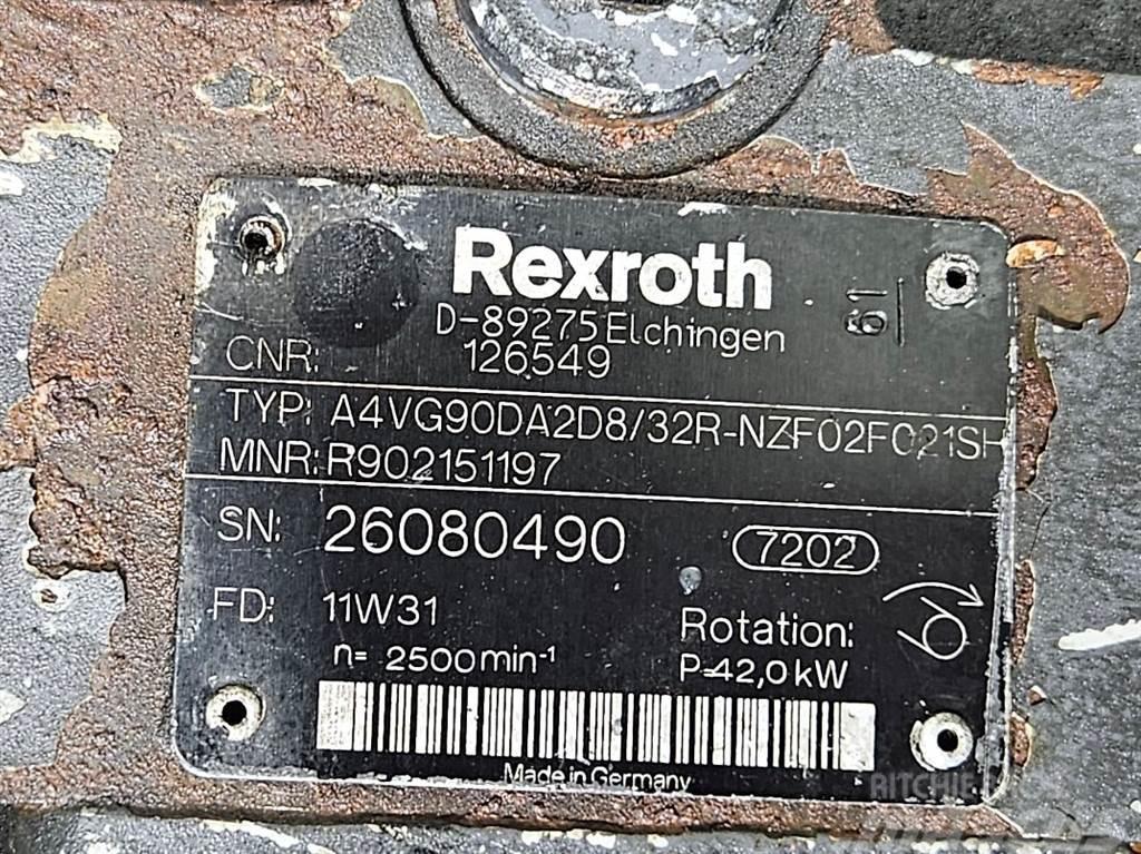 Rexroth A4VG90DA2D8/32R-Drive pump/Fahrpumpe/Rijpomp Hydraulika