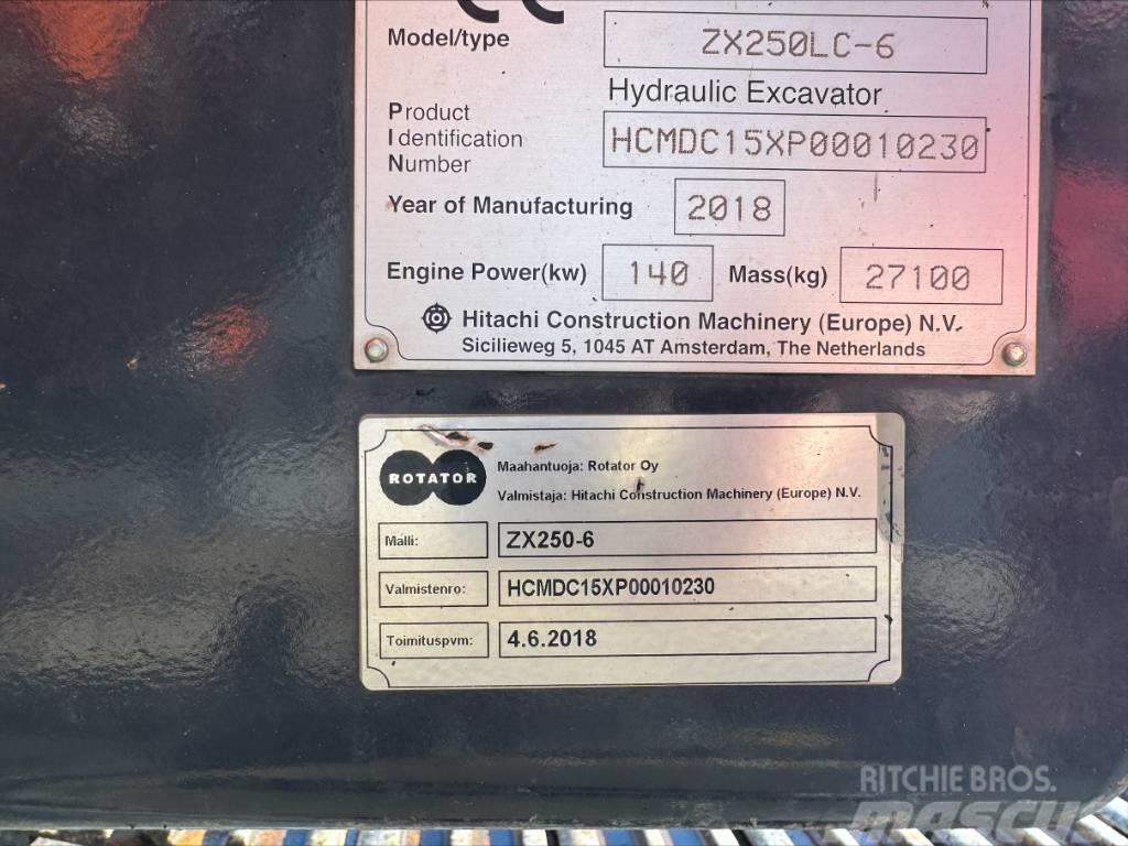 Hitachi ZX 250 LC N-6 Pásová rýpadla