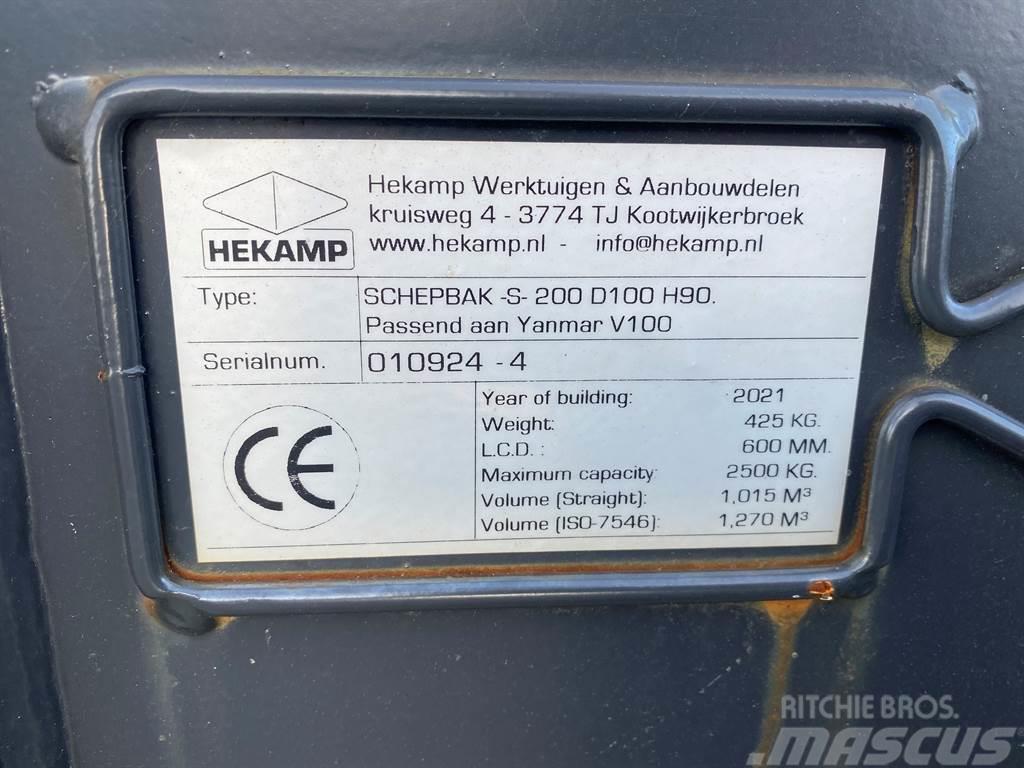 Terex Schaeff Ø50MM-Hekamp SCHEPBAK-S-200 D100 H90-Bucket Lopaty