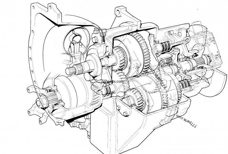 JCB PowerShift gearbox 1:1.495 JCB 542-70 Převodovka