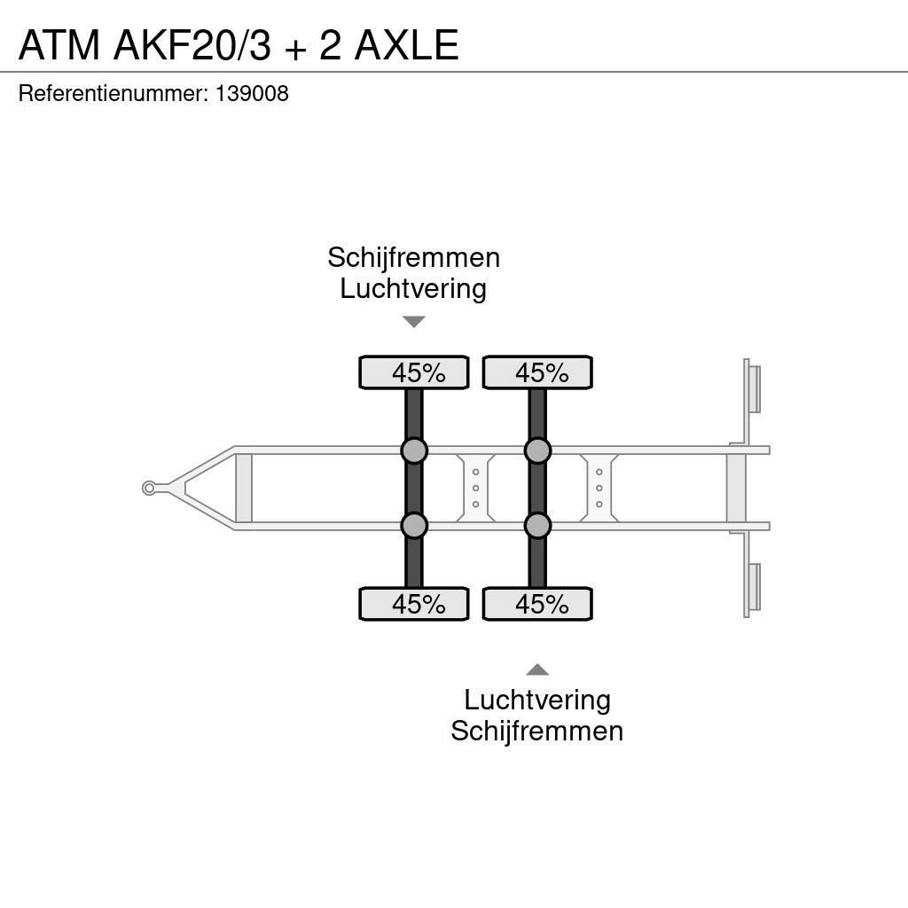 ATM AKF20/3 + 2 AXLE Valníky
