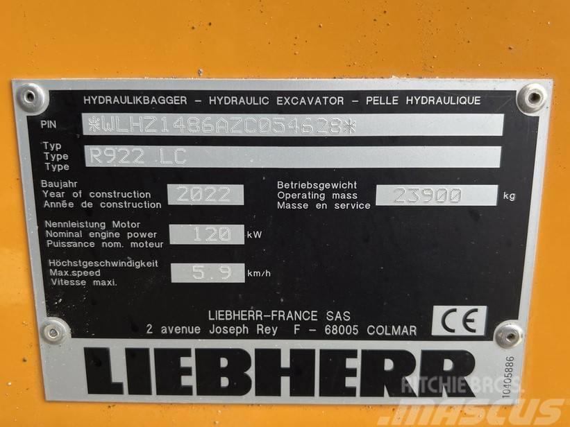 Liebherr R922 LC Pásová rýpadla