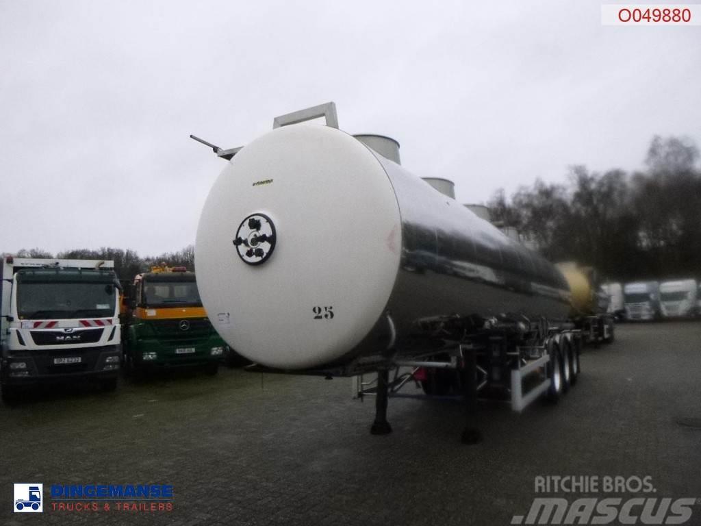 Magyar Chemical tank inox L4BH 33.5 m3 / 1 comp / ADR 24/ Cisternové návěsy