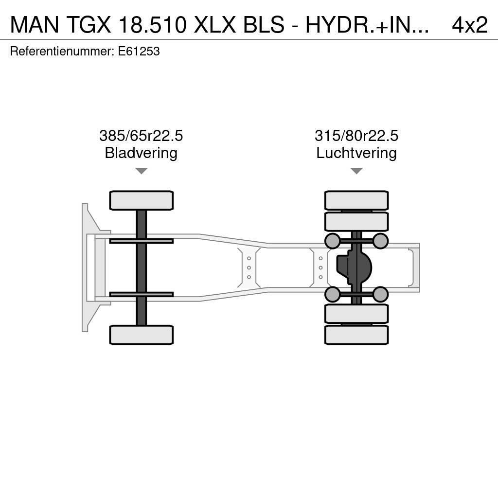 MAN TGX 18.510 XLX BLS - HYDR.+INTARDER Tahače