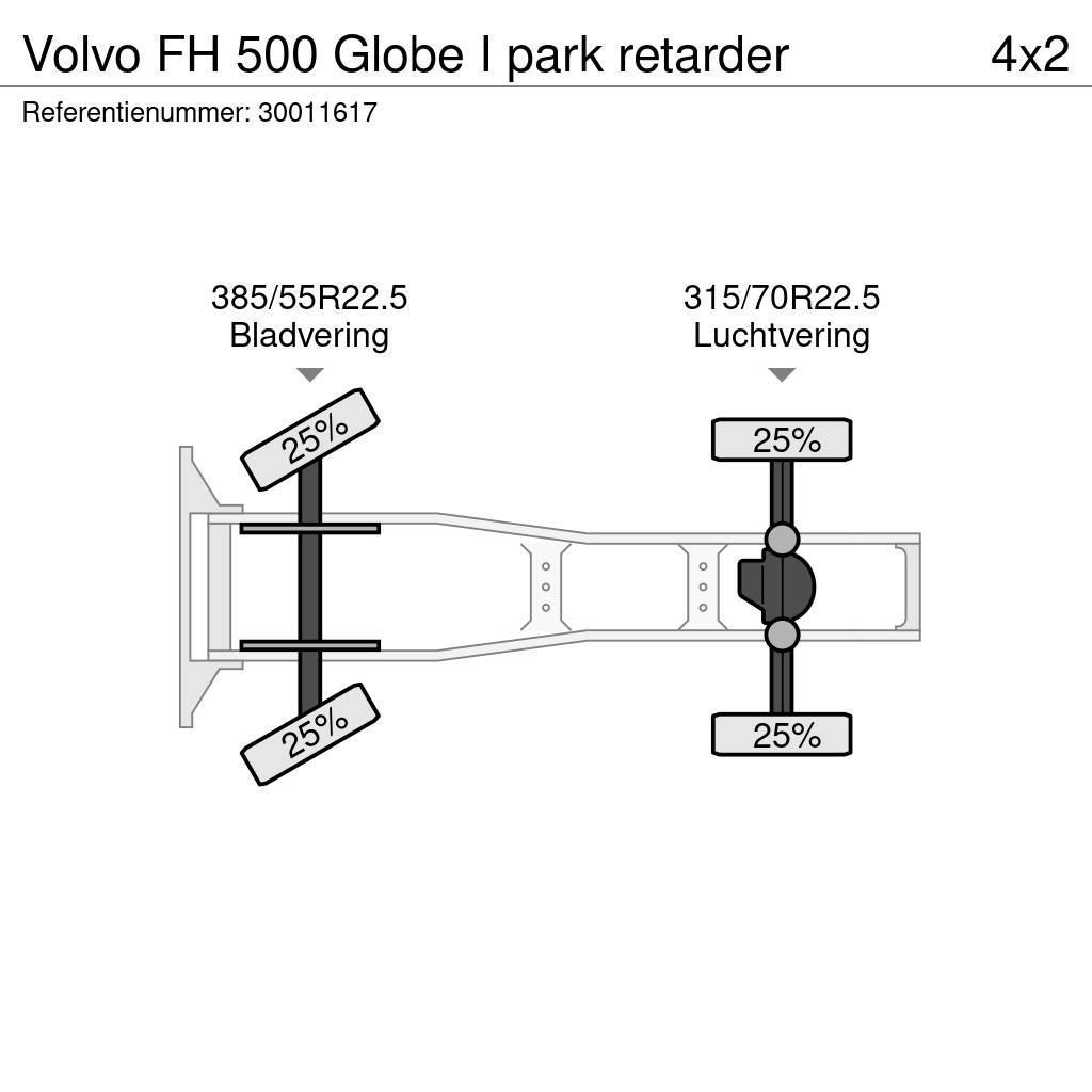 Volvo FH 500 Globe I park retarder Tahače