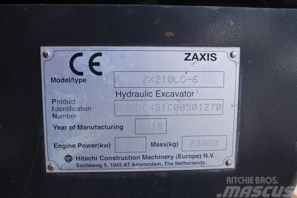 Hitachi ZX 210 LC-6 / Myyty, Sold Pásová rýpadla