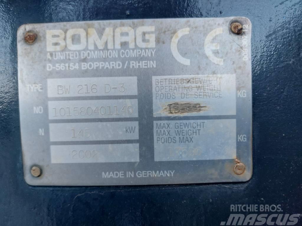 Bomag BW 216 D-3 Tahačové válce
