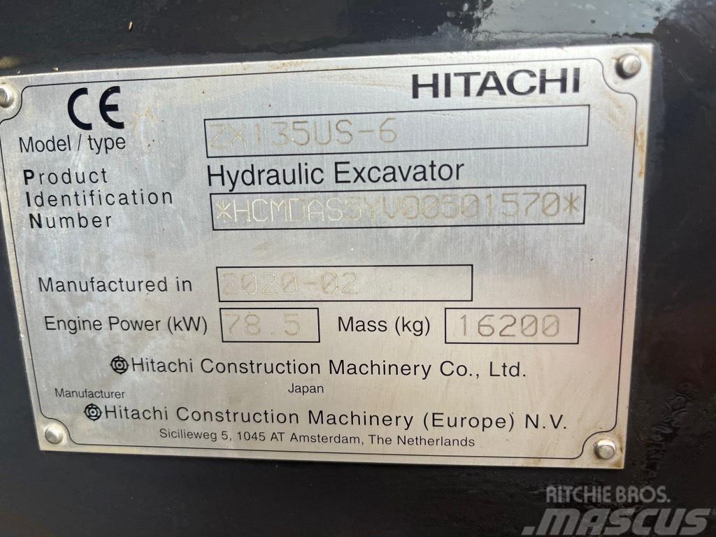 Hitachi ZX 135 US-6 Pásová rýpadla