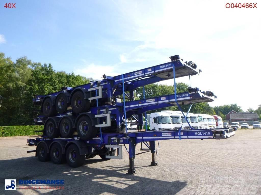 Dennison Stack - 3 x container trailer 20-30-40-45 ft Kontejnerové návěsy