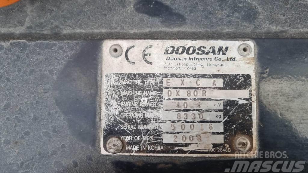 Doosan DX 80 R Midi rýpadla 7t - 12t