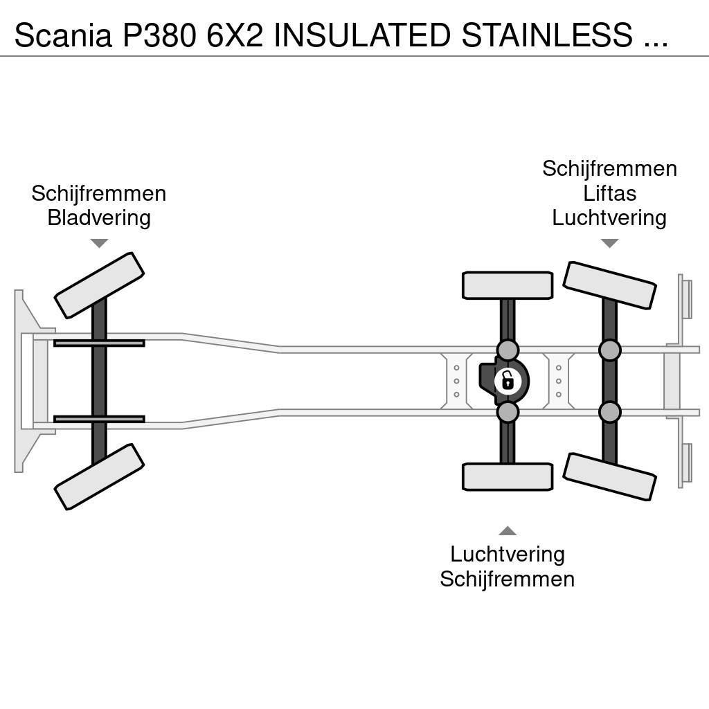 Scania P380 6X2 INSULATED STAINLESS STEEL TANK 15 500L 1 Cisternové vozy