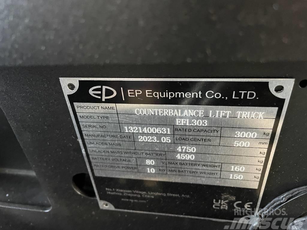 EP EFL303, Triplex, 4800mm, Vollkabine, Lithium Akumulátorové vozíky