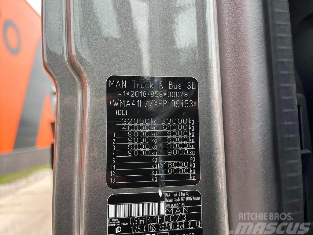 MAN TGS 35.510 8x4 HIAB X-HIPRO 858E-8 + JIB + WINCH / Autojeřáby, hydraulické ruky