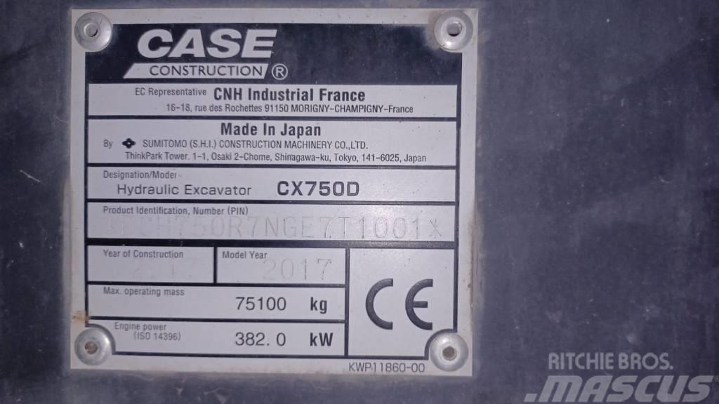 CASE CX 750 D Pásová rýpadla