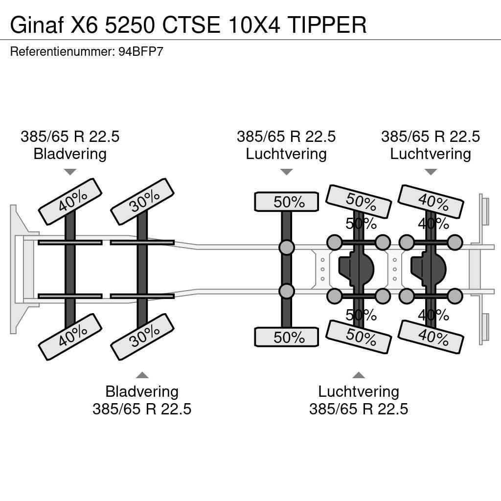 Ginaf X6 5250 CTSE 10X4 TIPPER Sklápěče