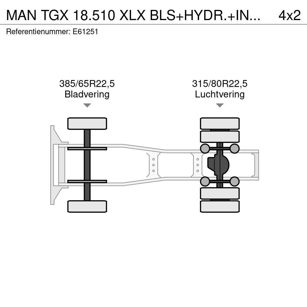 MAN TGX 18.510 XLX BLS+HYDR.+INTARDER Tahače