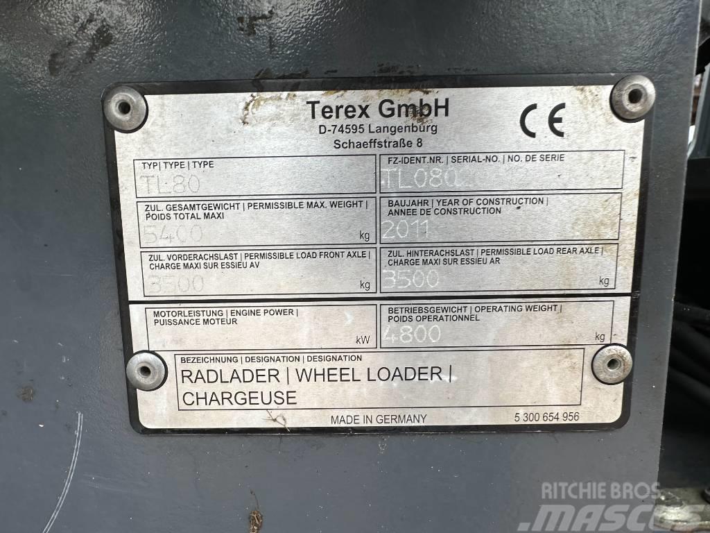 Terex TL 80 Kolové nakladače