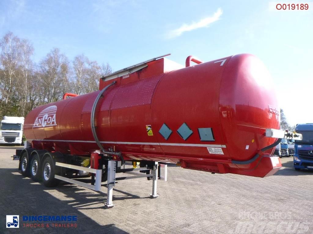 Cobo Bitumen tank inox 34 m3 / 1 comp Cisternové návěsy