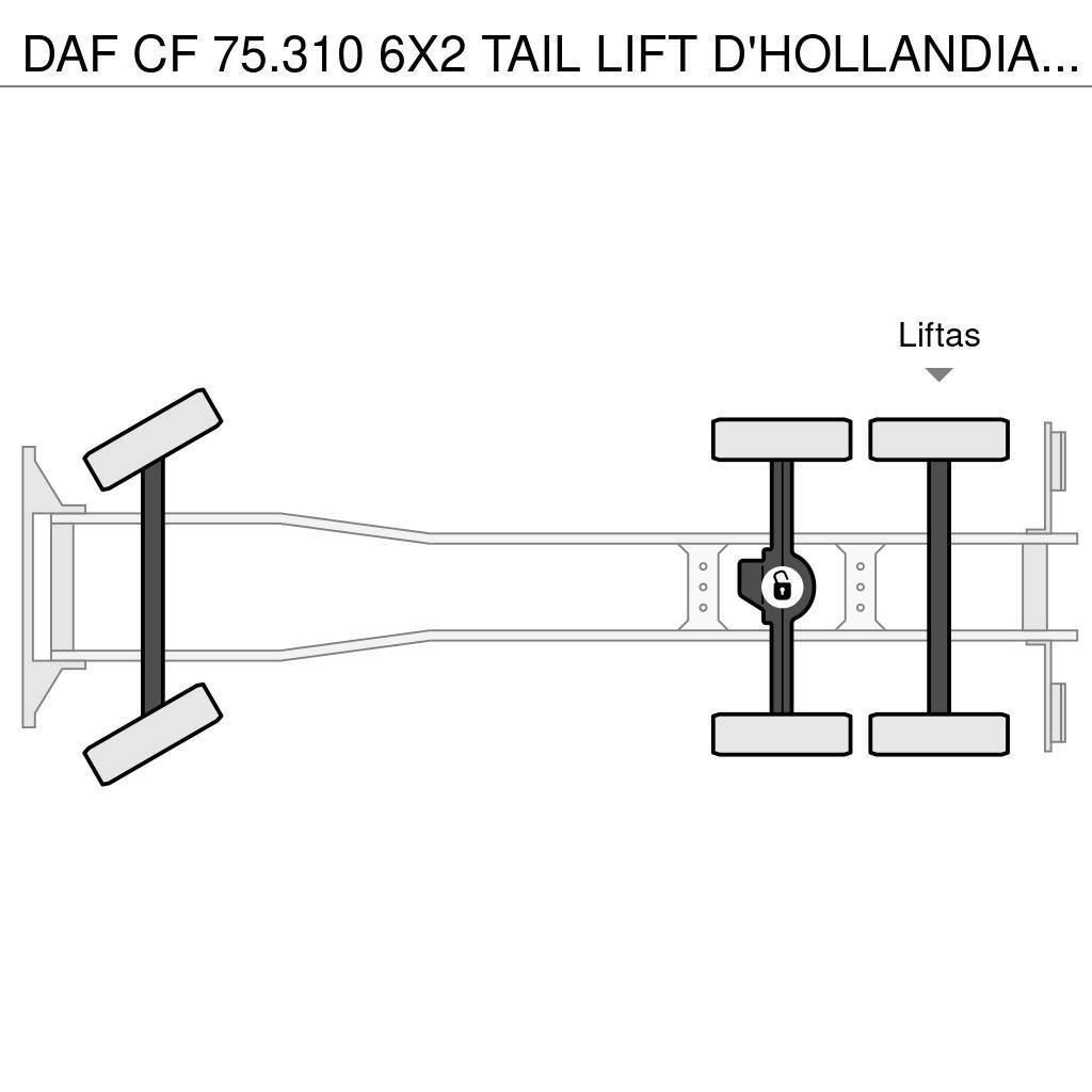 DAF CF 75.310 6X2 TAIL LIFT D'HOLLANDIA 2500 KG - EURO Zaplachtované vozy
