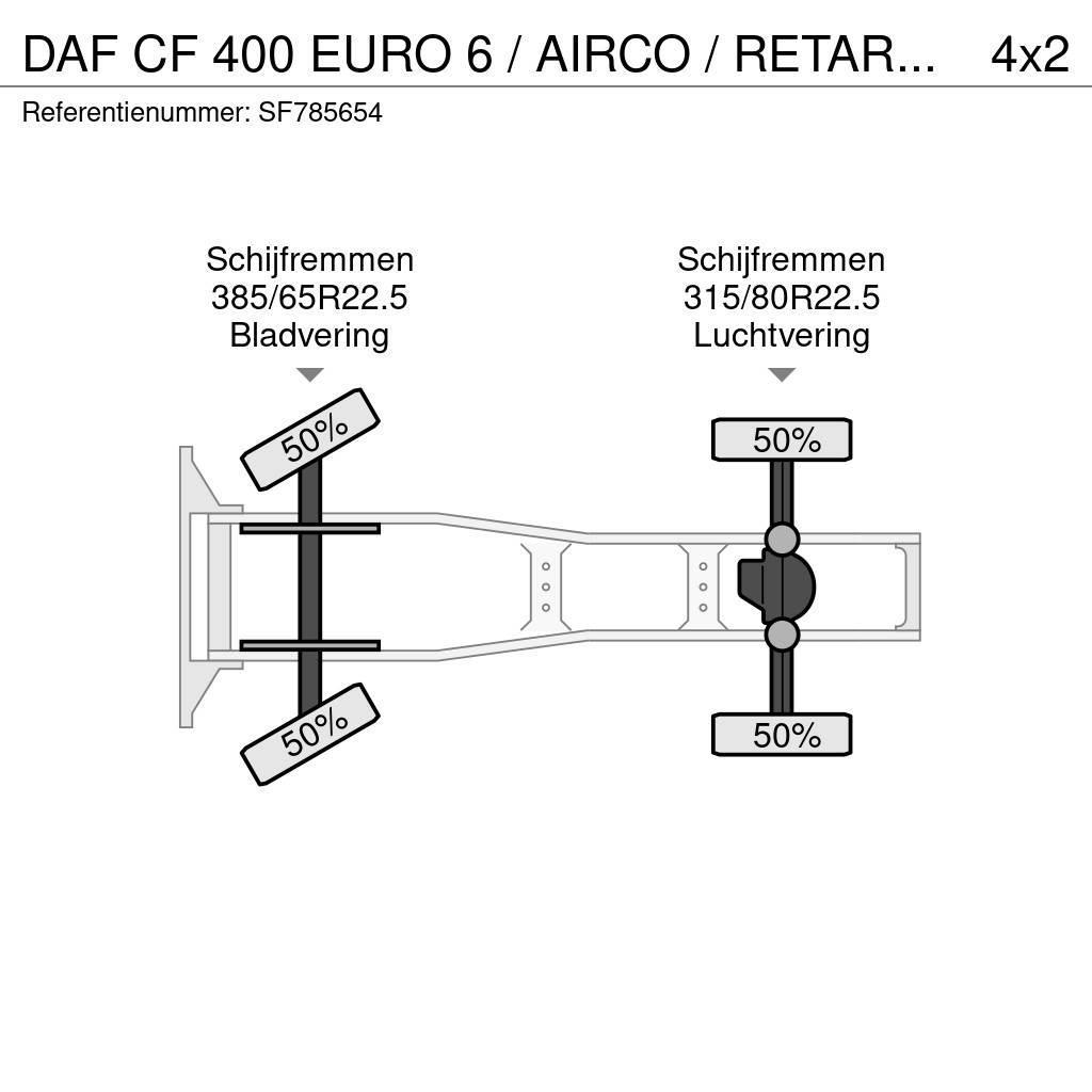 DAF CF 400 EURO 6 / AIRCO / RETARDER Tahače
