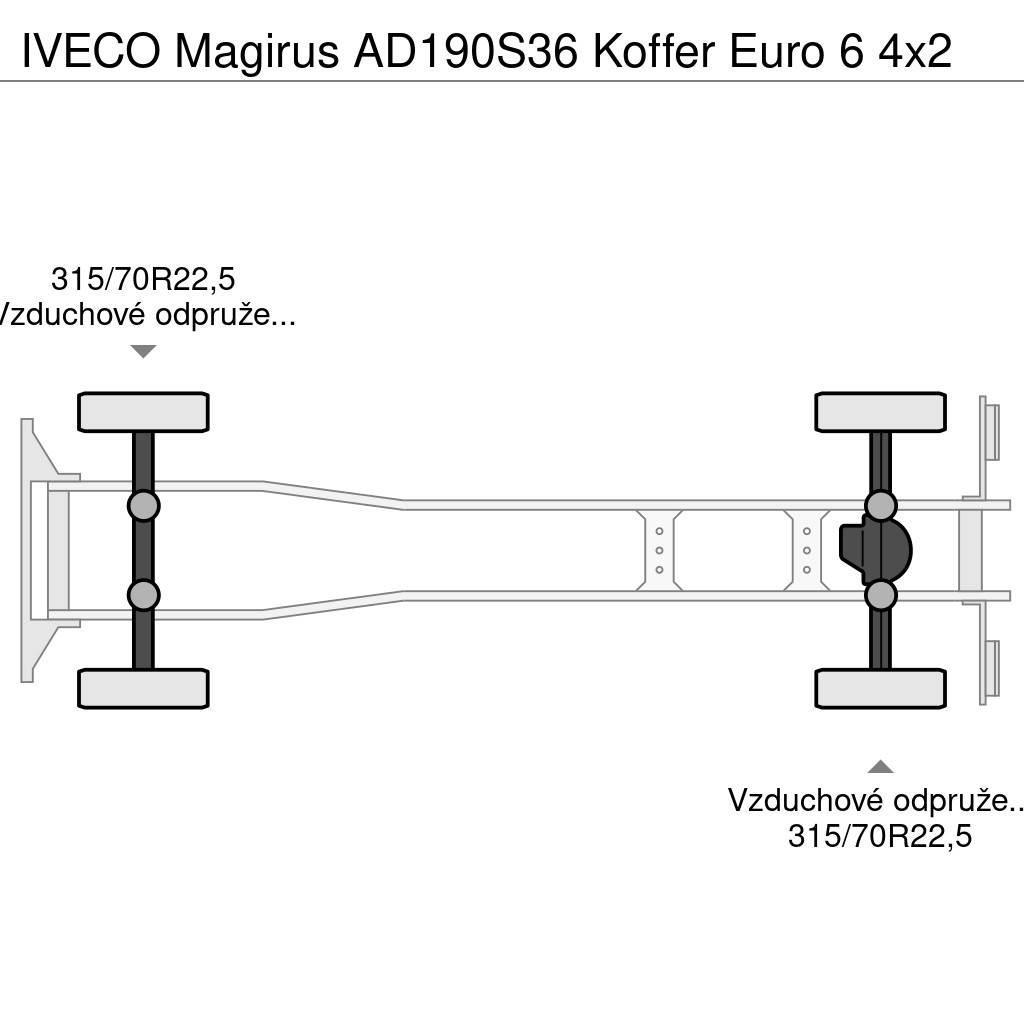 Iveco Magirus AD190S36 Koffer Euro 6 4x2 Skříňová nástavba