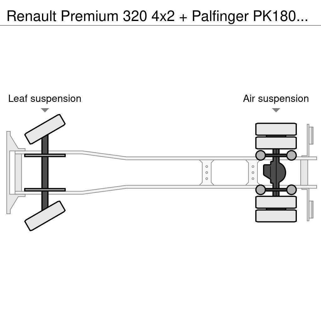 Renault Premium 320 4x2 + Palfinger PK18002-EH C (Year 201 Hákový nosič kontejnerů