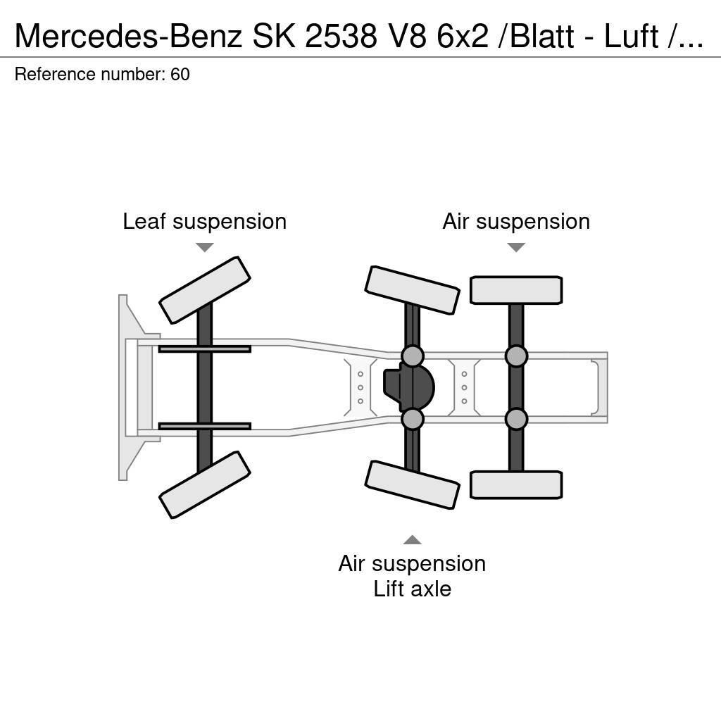 Mercedes-Benz SK 2538 V8 6x2 /Blatt - Luft / Lenk / Liftachse Tahače