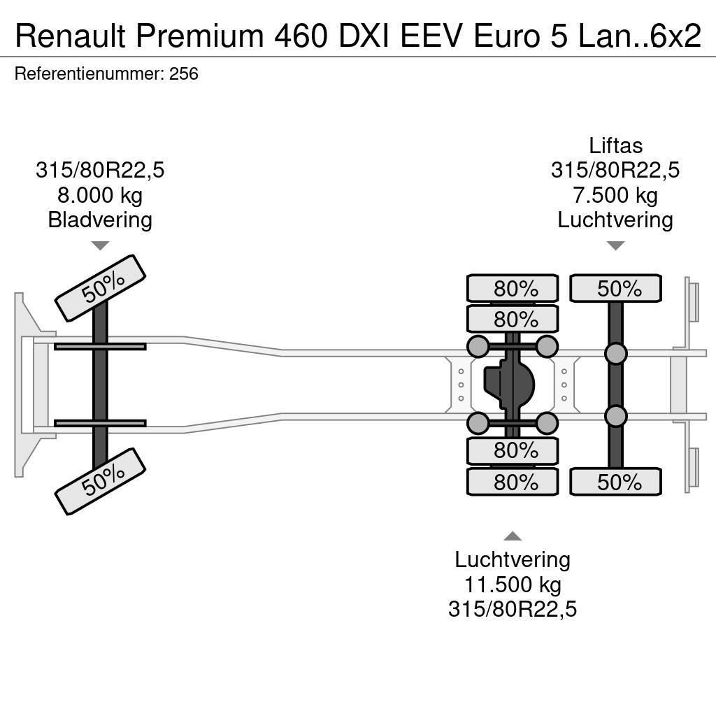 Renault Premium 460 DXI EEV Euro 5 Lander 6x2 Meiller 20 T Hákový nosič kontejnerů