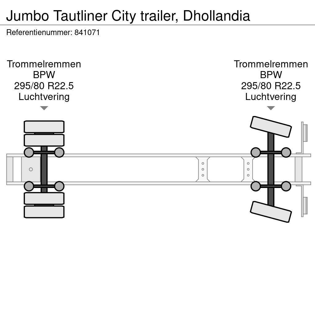 Jumbo Tautliner City trailer, Dhollandia Plachtové návěsy