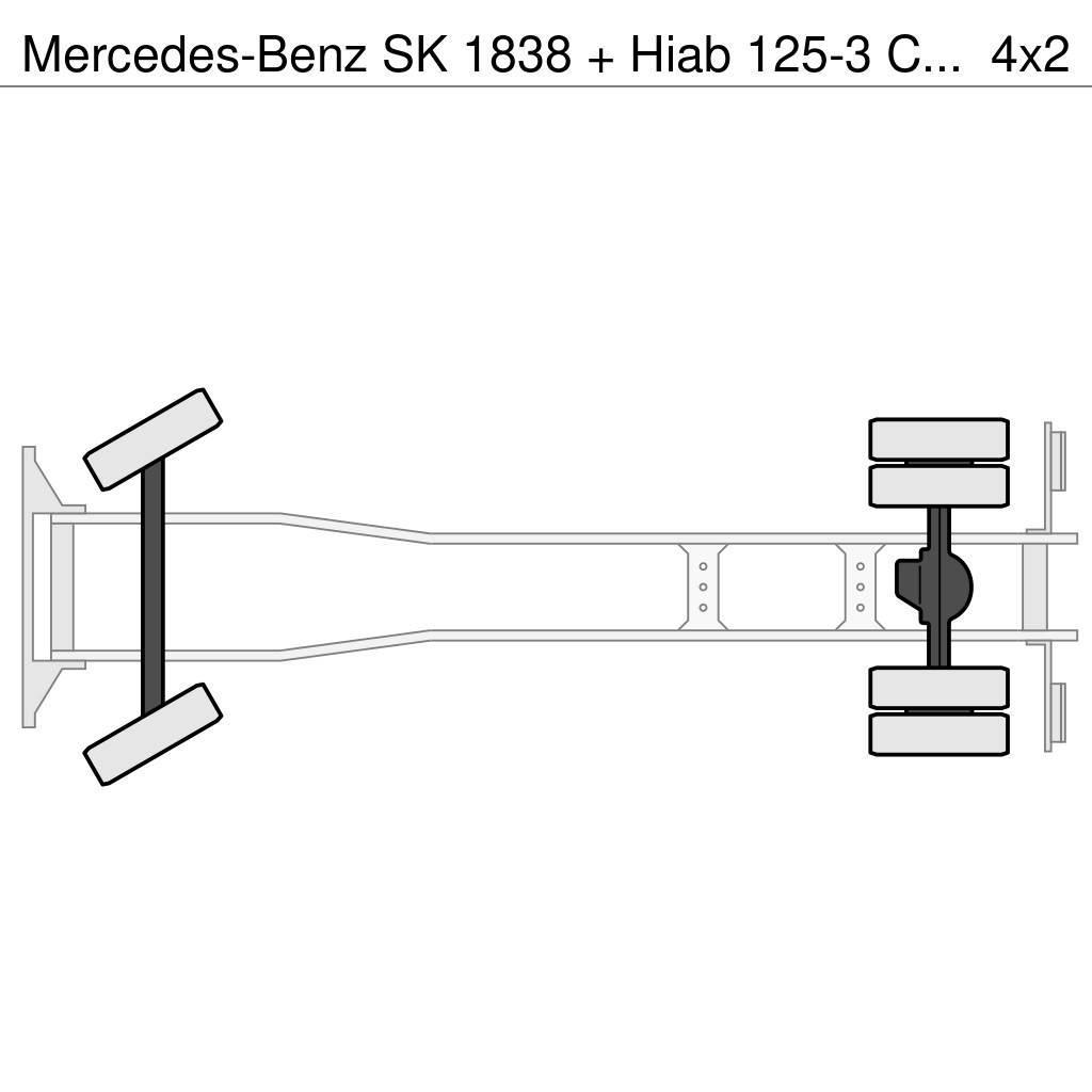 Mercedes-Benz SK 1838 + Hiab 125-3 Crane Univerzální terénní jeřáby