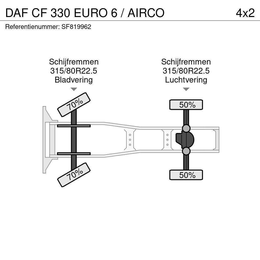 DAF CF 330 EURO 6 / AIRCO Tahače