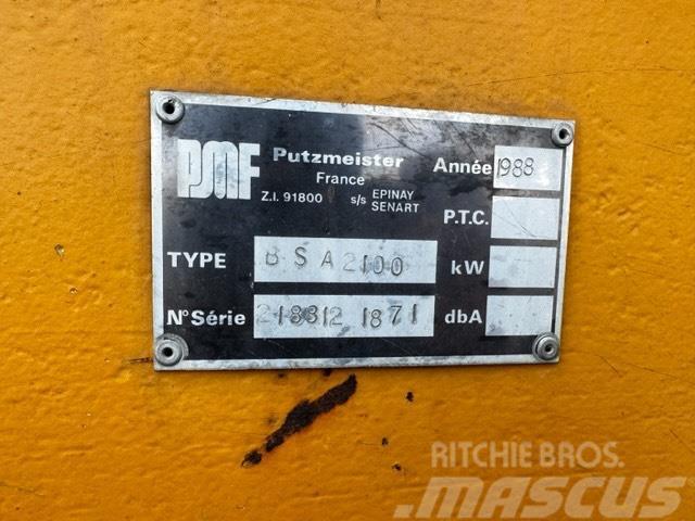 Putzmeister BSA 2100 /160 KW ELEKTRIC Nákladní auta s čerpadly betonu