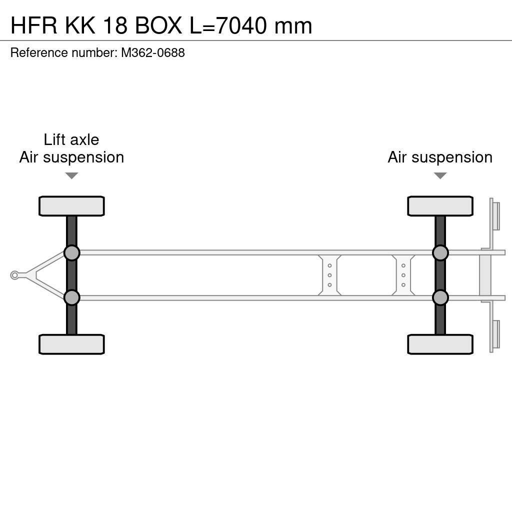 HFR KK 18 BOX L=7040 mm Skříňové přívěsy