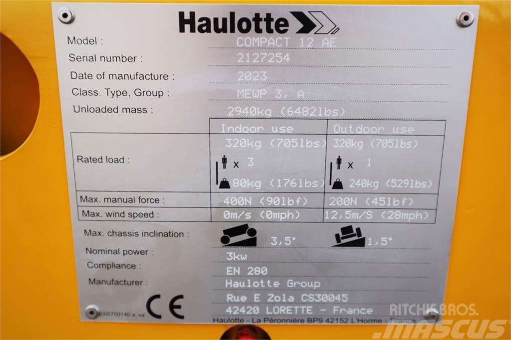 Haulotte Compact 12 Valid inspection, *Guarantee! 12m. Work Nůžková zvedací plošina