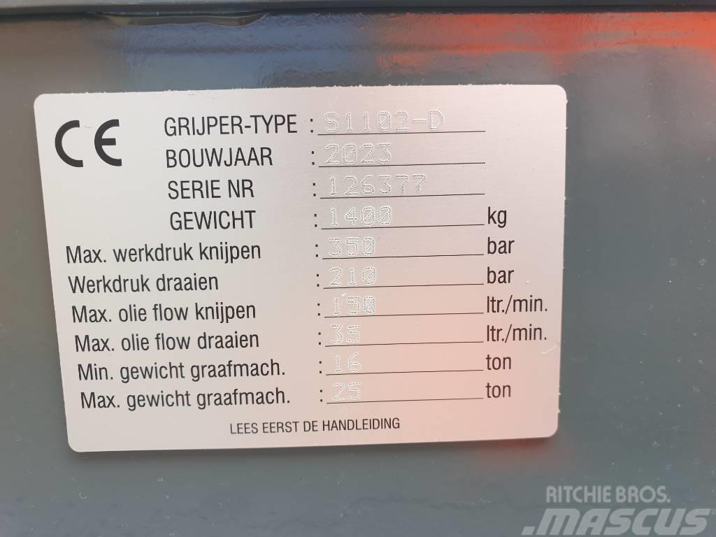 Zijtveld S1102-D sorting grapple cw40 Klešťové drapáky