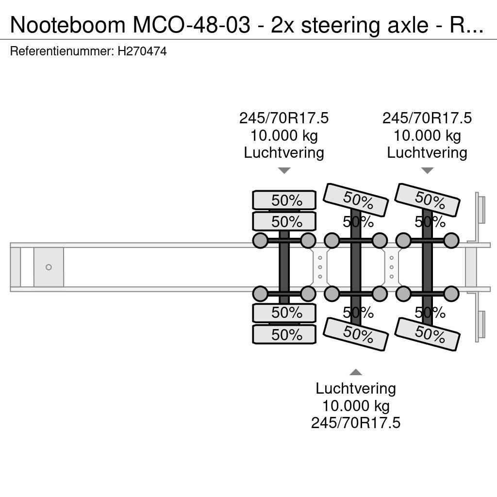 Nooteboom MCO-48-03 - 2x steering axle - Ramps - SAF Axle - Podvalníkové návěsy