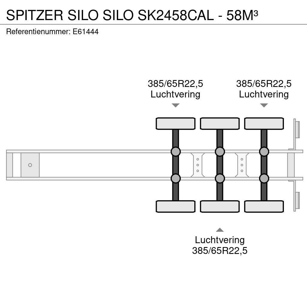 Spitzer Silo SILO SK2458CAL - 58M³ Cisternové návěsy