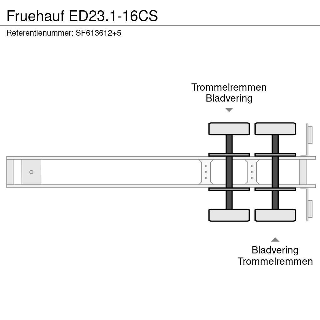 Fruehauf ED23.1-16CS Podvalníkové návěsy