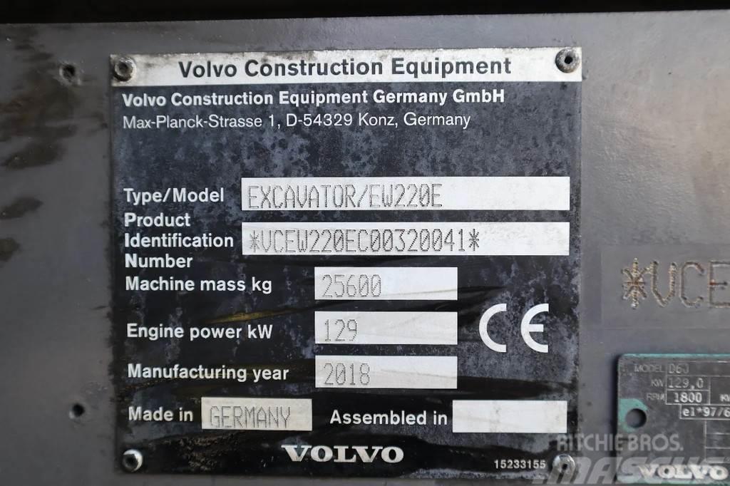 Volvo EW 220 E | TILTROTATOR | BUCKET | 2-PIECE | BSS Kolová rýpadla