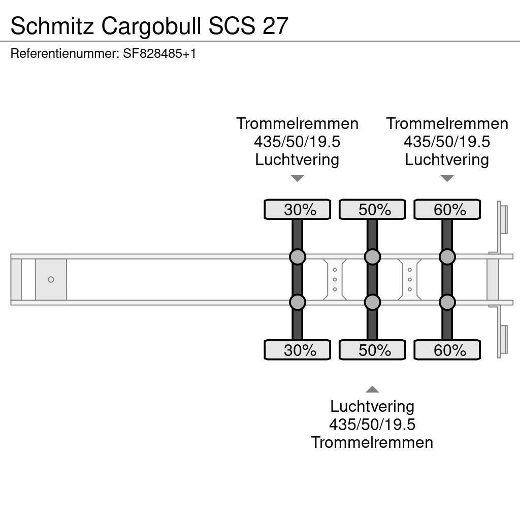 Schmitz Cargobull SCS 27 Valníkové návěsy/Návěsy se sklápěcími bočnicemi